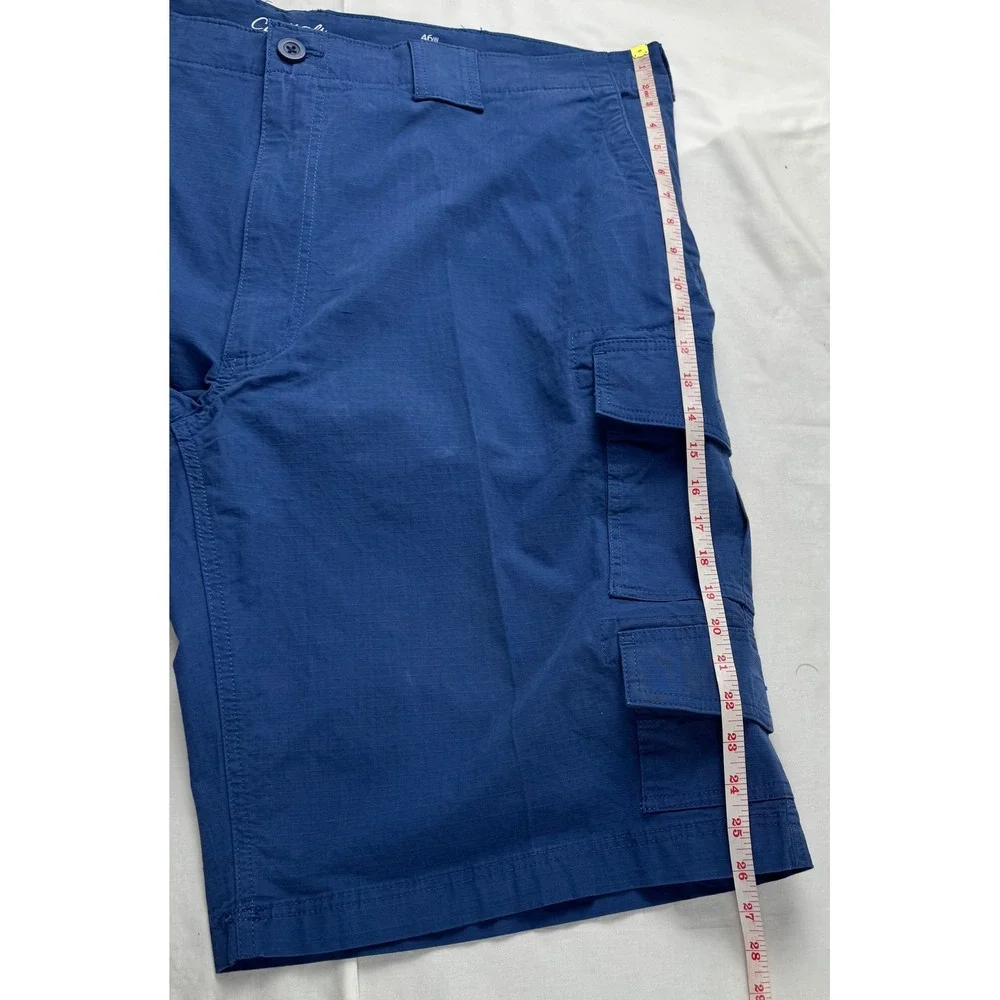 Roundtree & Yorke Casuals Big Man Blue Cargo Shorts 46 Ripstop